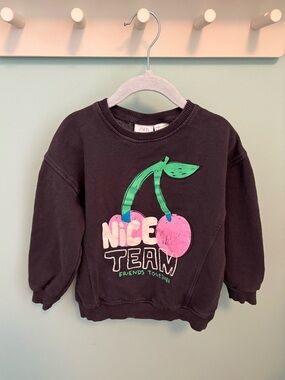 Zara Sweatshirt with Pink Cherry Graphic